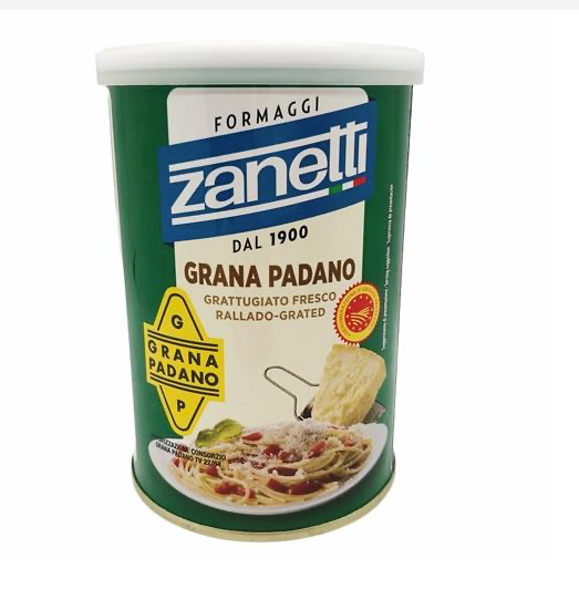 Zanetti Parmesan Grana Padano Grated Cheese 160g Due May
