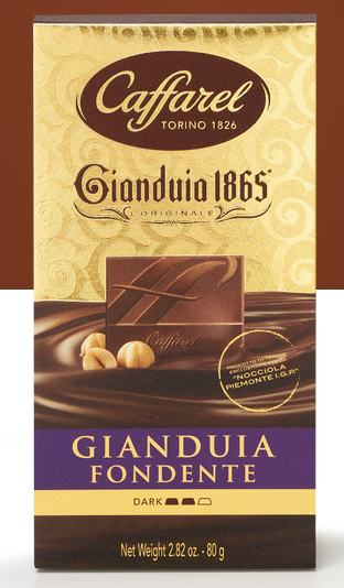Caffarel Gianduia Fondant Chocolate Bar 80g – Dark & Smooth