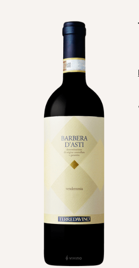 TerreDavino Barbera d'Asti 750ml