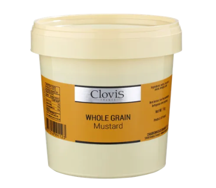 Clovis Wholegrain Mustard 1kg tub