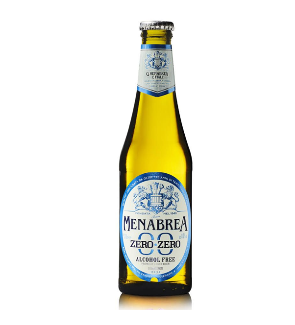 Menabrea ZERO ZERO Bionda 330ml 0.0% CASE (24) SHORT DATED SPECIAL