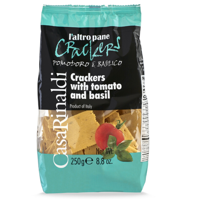 Casa Rinaldi Crackers Tomato & Basil Bag 250g