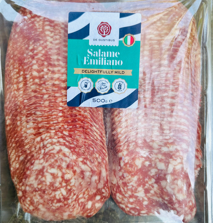 Sallame Emiliano, traditional easy mild sliced salami 500gm