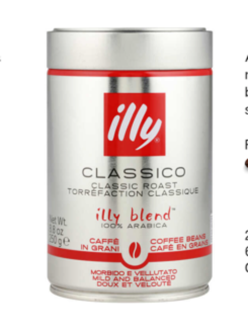 Illy Classico Coffee Beans 250g