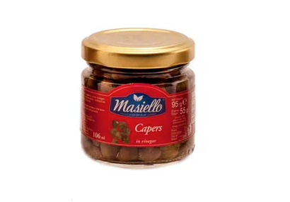 Masiello Capers in white wine vinegar 106ml