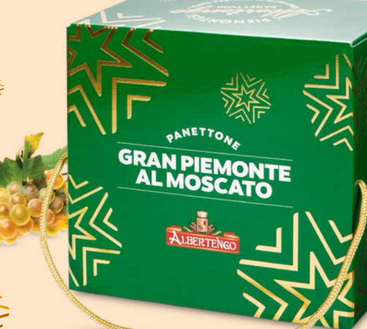 Albertengo Gran Piemonte Moscato Astuccio Panettone Box 1kg