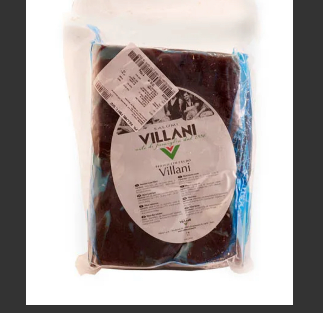 Villani Whole prosciutto block 4kg approximately.