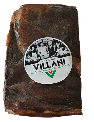 Villani Whole Speck (smoked Prosciutto). 2.5kg approximately.
