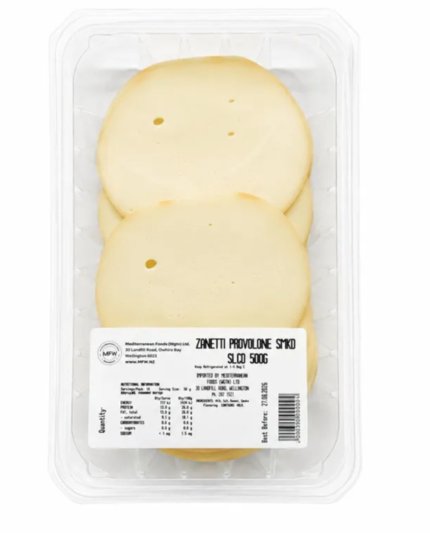 Zanetti Smoked Provolone sliced 500g