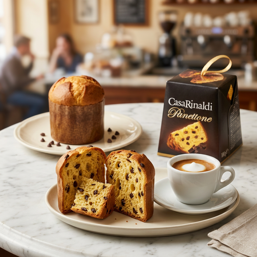 Casa Rinaldi mini chocolate chip panettone with macchiato