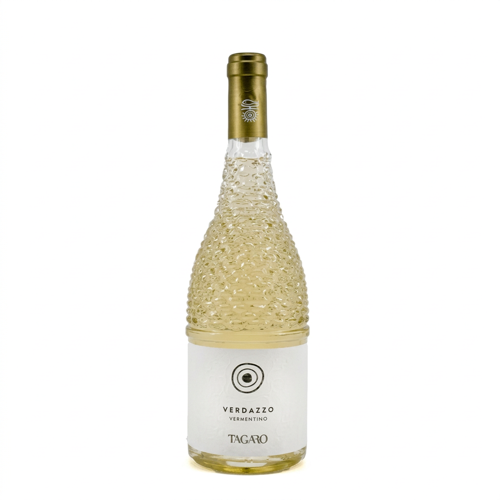 Tagaro Verdazzo Vermentino 750ml bottle on a white background.