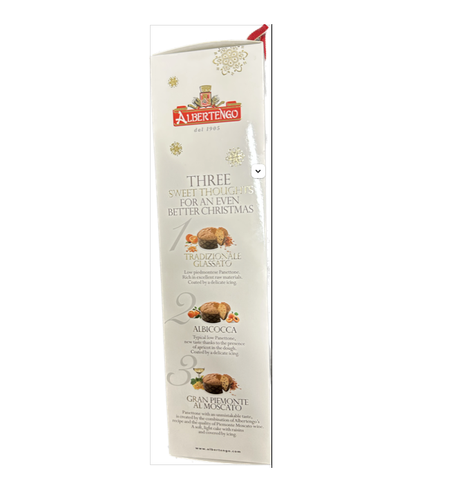 Albertengo Tris Panettoncini 3x100g Box Available in 2 weeks